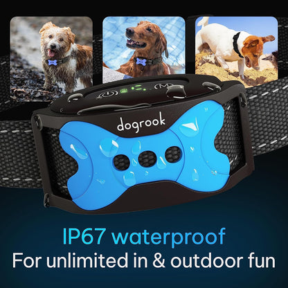 Dog Bark Collar | Smart Collar for Dog Training | No Shock | Beep & Vibration | Rechargeable | No Bark Collar for Dogs | anti Bark Collar for Large Dog, Medium Dog, Small Dog | 12-110 Lbs