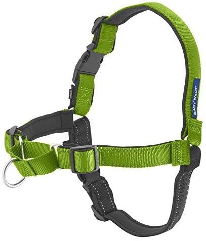 Deluxe Easy Walk Harness - Trainer-Trusted Dog Chest Harness with Breathable Martingale Loop Design - Helps Stop Pulling with No Choking & Gagging - Small - Apple