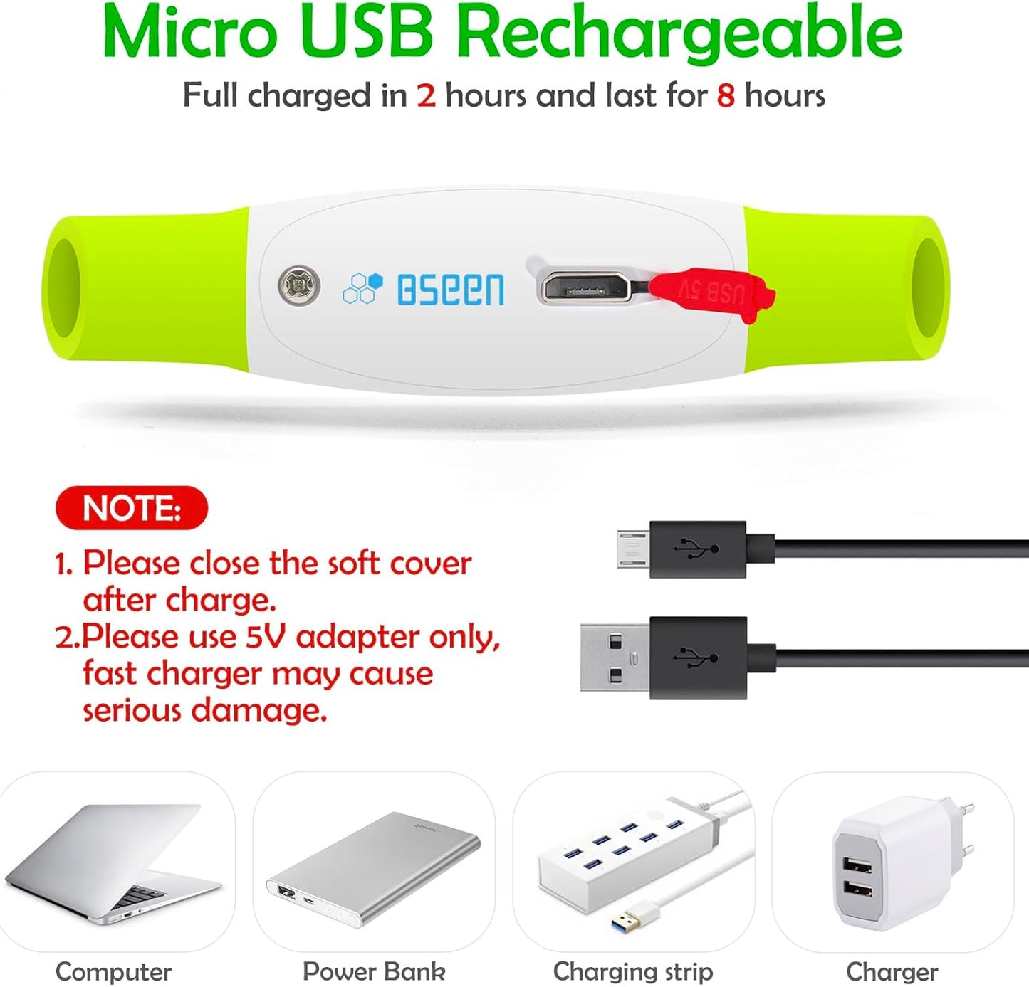 Led Dog Collar,  USB Rechargeable Flash Dog Necklace Light, Pet Safety Collar Makes Your Beloved Dogs Be Seen at Night for Small Medium Large Dogs