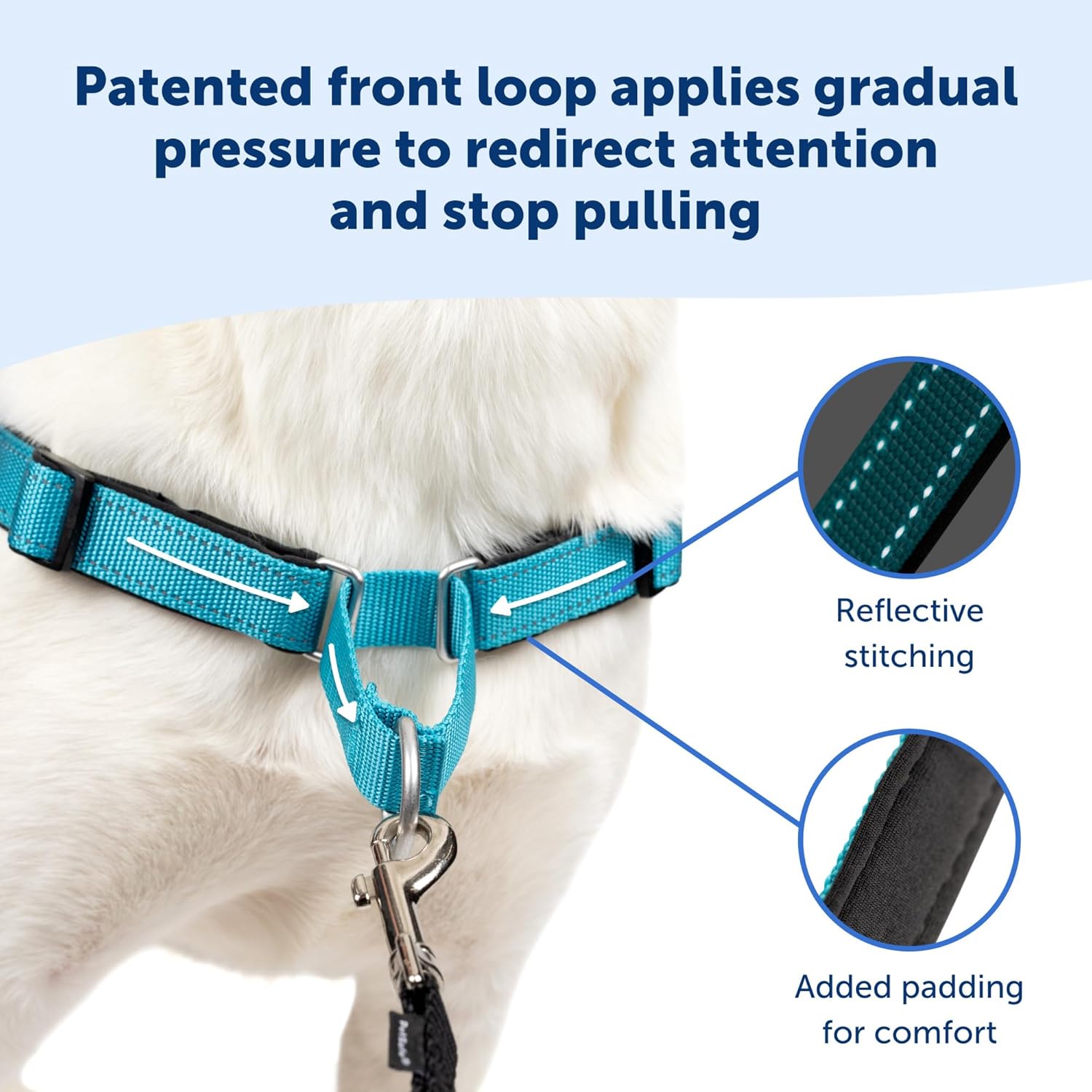 Deluxe Easy Walk Harness - Trainer-Trusted Dog Chest Harness with Breathable Martingale Loop Design - Helps Stop Pulling with No Choking & Gagging - Small - Apple