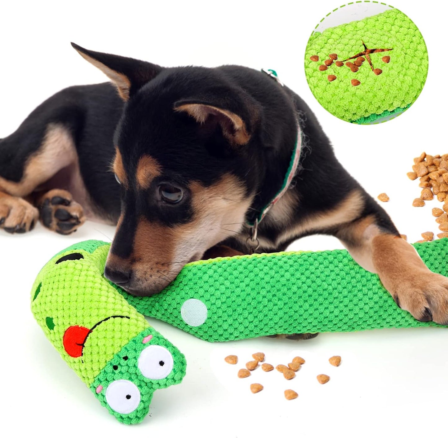 Squeak Dog Toys for Stress Release & Boredom Relief, Dog Puzzle IQ Training, Snuffle Foraging Instinct Training - Suitable for Small, Medium & Large Dogs